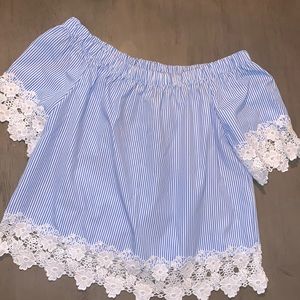 Off the shoulder blouse